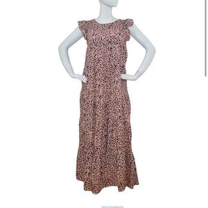 Endless Rose Leopard Print Maxi Dress - Pink and Black